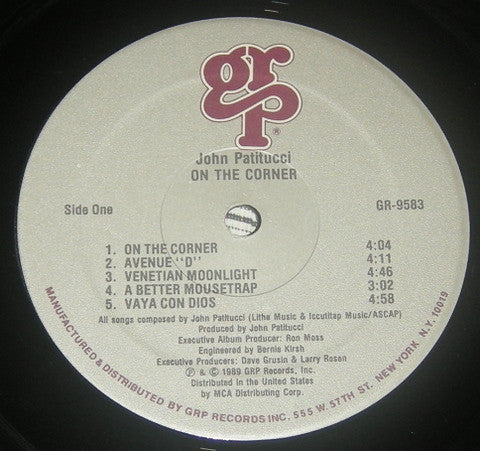 John Patitucci : On The Corner (LP, Album)