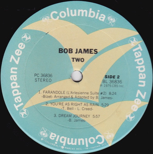 Bob James : Two (LP, Album, RE)