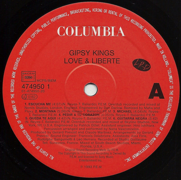 Gipsy Kings : Love & Liberté (LP, Album)