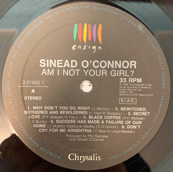 Sinéad O'Connor : Am I Not Your Girl? (LP, Album)