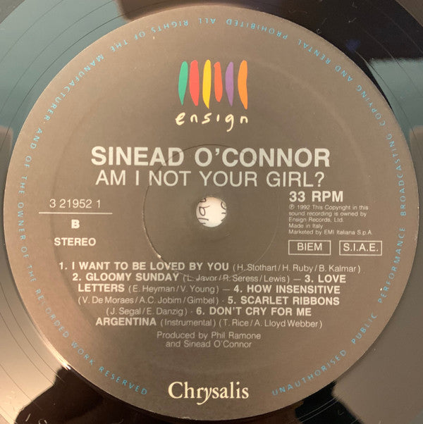Sinéad O'Connor : Am I Not Your Girl? (LP, Album)