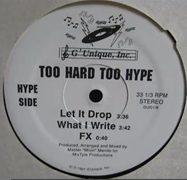 Too Hard Too Hype : It's Possible / I Have A Solution (12", EP)