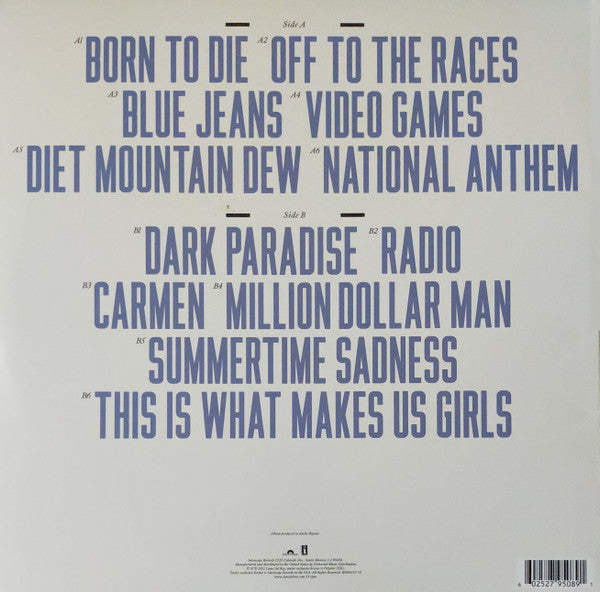 Lana Del Rey : Born To Die (LP, Album, RE, Opt)