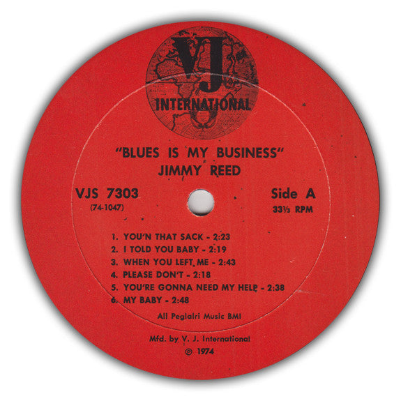 Jimmy Reed : Blues Is My Business (LP, Album)