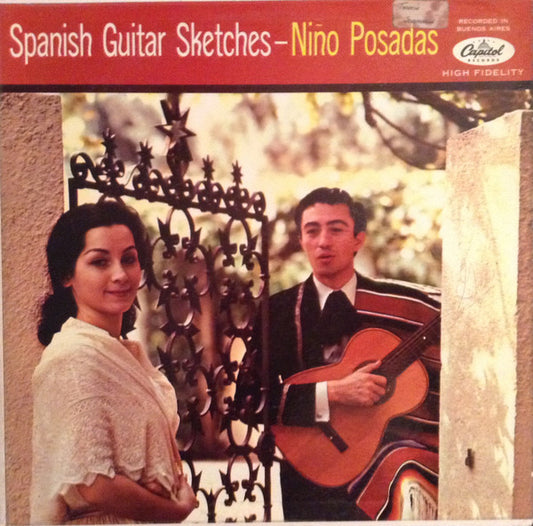 Niño Posadas : Spanish Guitar Sketches (LP, Mono)