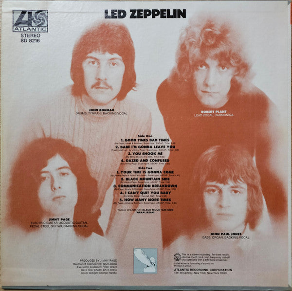 Led Zeppelin : Led Zeppelin (LP, Album, CT )