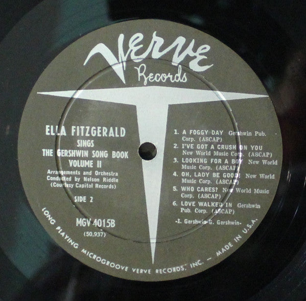Ella Fitzgerald : Ella Fitzgerald Sings The Gershwin Song Book Vol. 2 (LP, Mono)