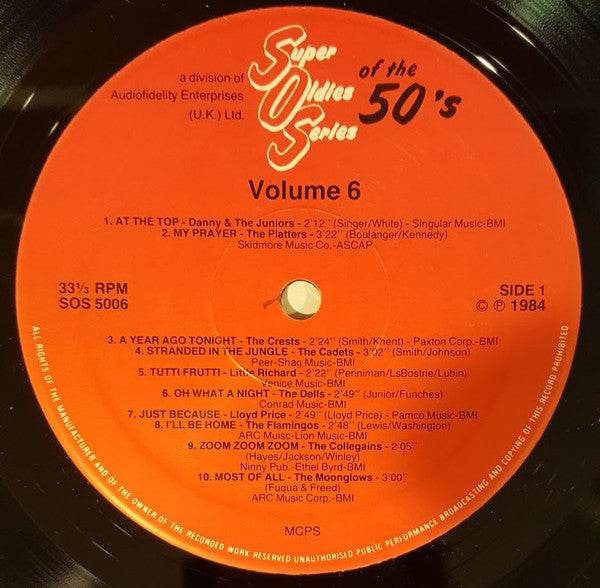 Various : Super Oldies Of The 50's, Volume 6 (LP, Comp)