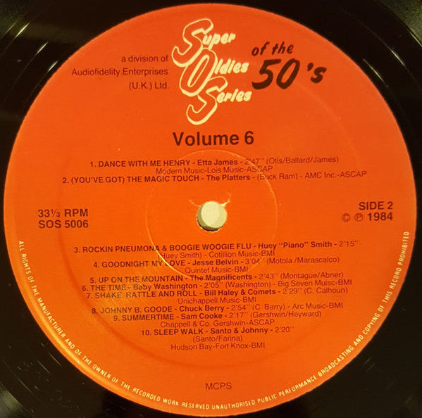 Various : Super Oldies Of The 50's, Volume 6 (LP, Comp)