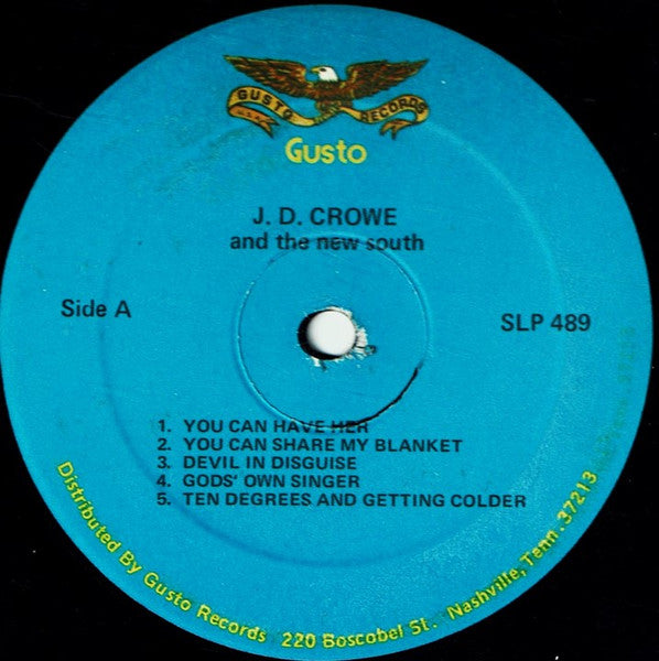 J.D. Crowe And The New South* : J.D. Crowe And The New South (LP, Album, Blu)