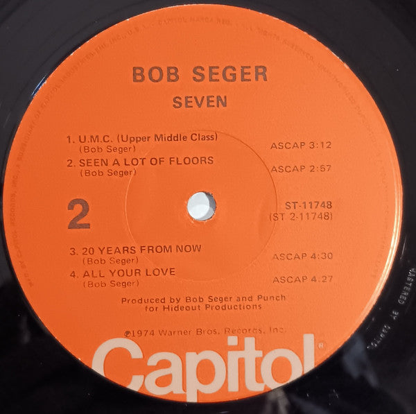 Bob Seger : Seven (LP, Album, RE, Jac)