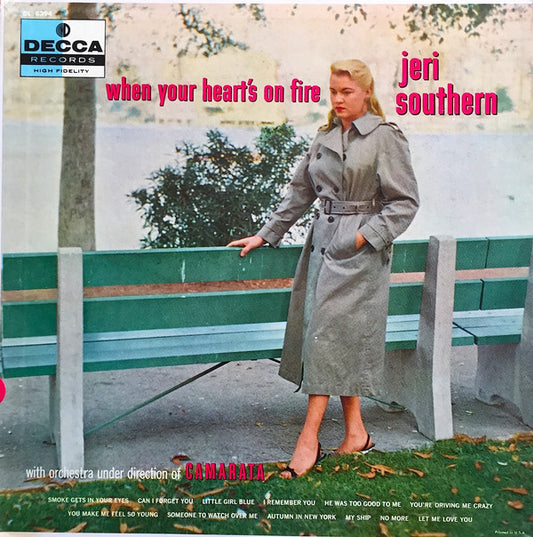 Jeri Southern : When Your Heart's On Fire (LP, Album, Mono)