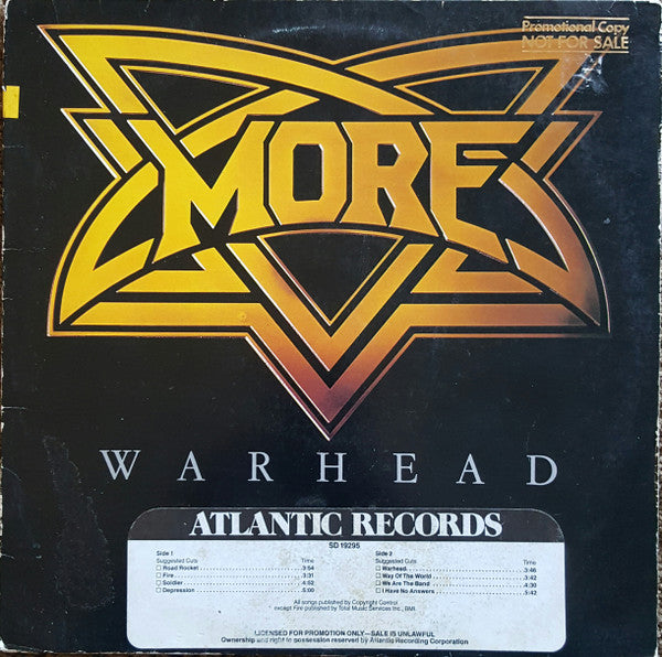 More (4) : Warhead (LP, Album)