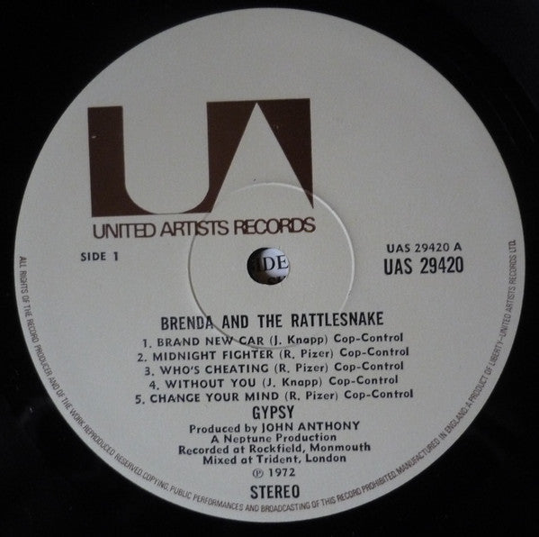 Gypsy (14) : Brenda And The Rattlesnake (LP, Album)