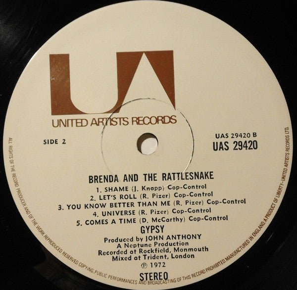 Gypsy (14) : Brenda And The Rattlesnake (LP, Album)