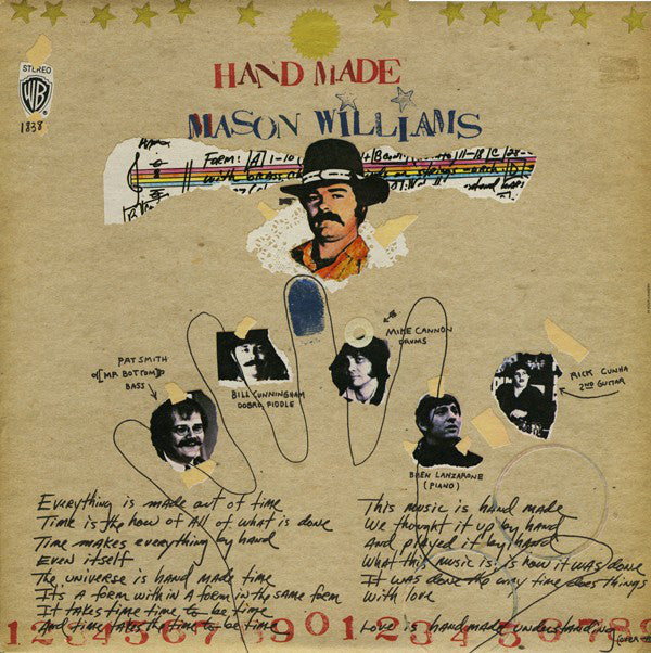 Mason Williams : Hand Made (LP, Album, San)