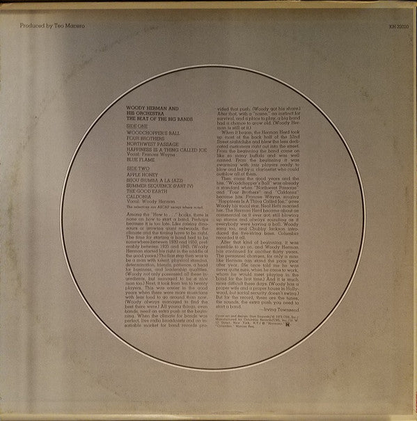 Woody Herman And His Orchestra : The Beat Of The Big Bands (LP, Comp)