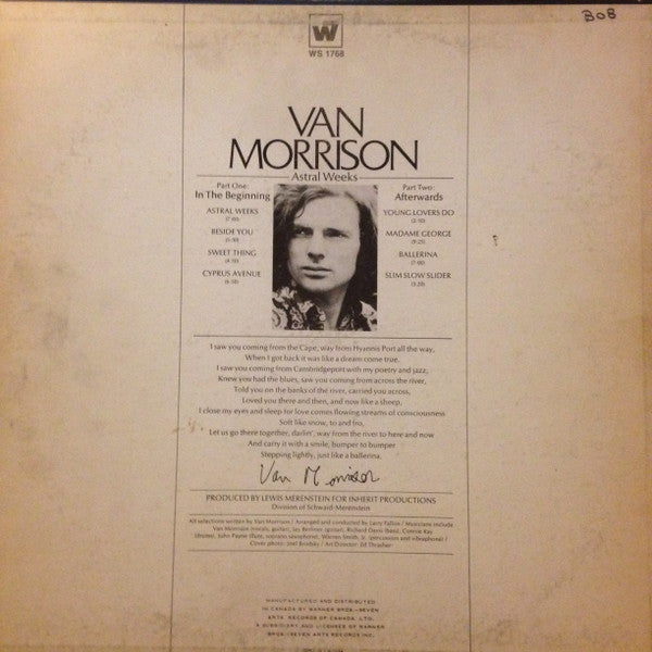 Van Morrison : Astral Weeks (LP, Album)