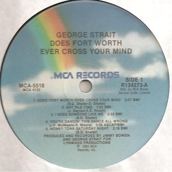 George Strait : Does Fort Worth Ever Cross Your Mind (LP, Album, Club)