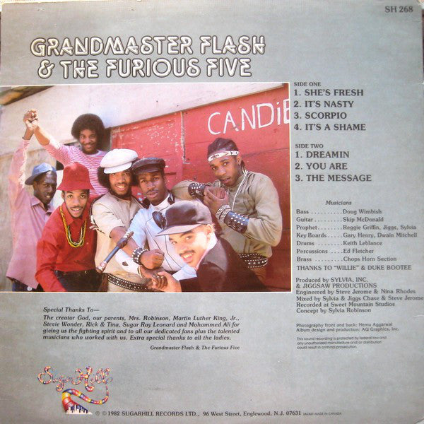 Grandmaster Flash & The Furious Five : The Message (LP, Album)