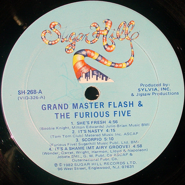 Grandmaster Flash & The Furious Five : The Message (LP, Album)
