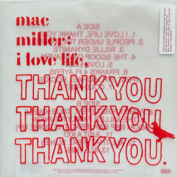 Mac Miller : I Love Life, Thank You (LP, Mixtape, RE, Cle)