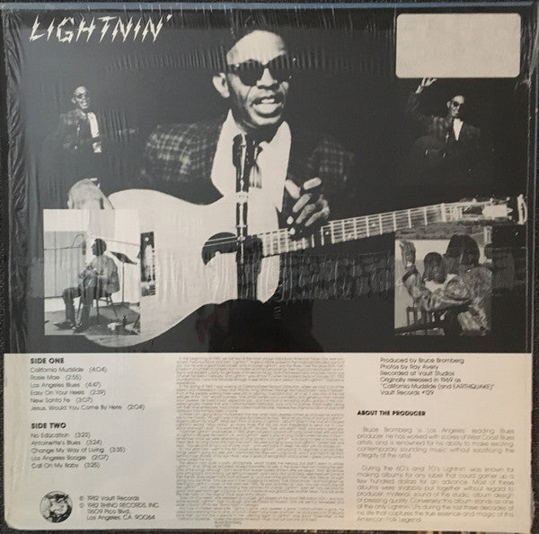 Lightnin' Hopkins : Los Angeles Blues (LP, Album, RE)
