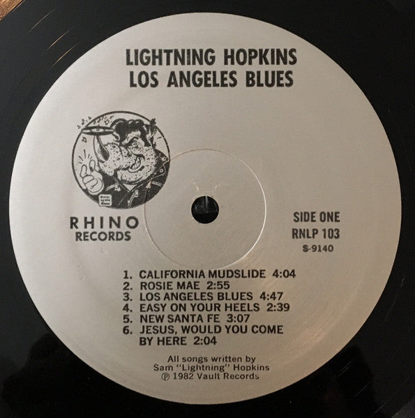 Lightnin' Hopkins : Los Angeles Blues (LP, Album, RE)