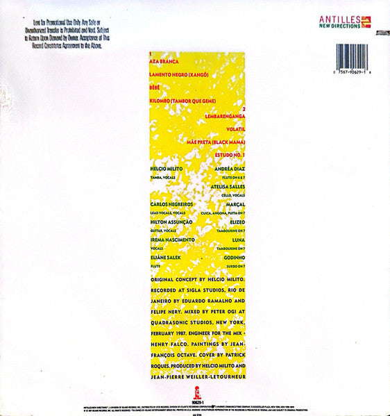 Helcio Milito* : Kilombo (LP, Album, Promo)