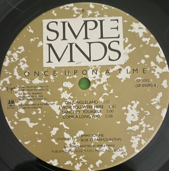 Simple Minds : Once Upon A Time (LP, Album, Ind)