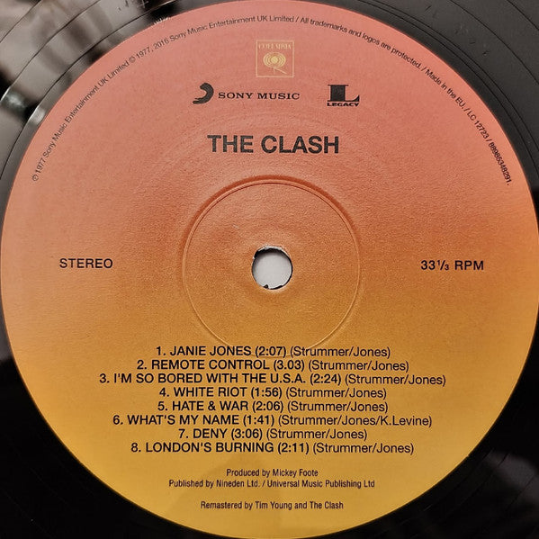 The Clash : The Clash (LP, Album, RE, RM, RP, 180)