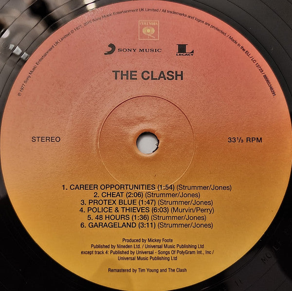The Clash : The Clash (LP, Album, RE, RM, RP, 180)