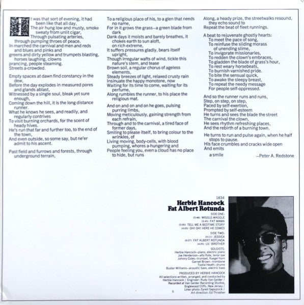 Herbie Hancock : Fat Albert Rotunda (LP, Album, RE)