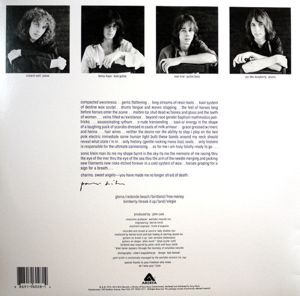 Patti Smith : Horses (LP, Album, RSD, RE, RM)