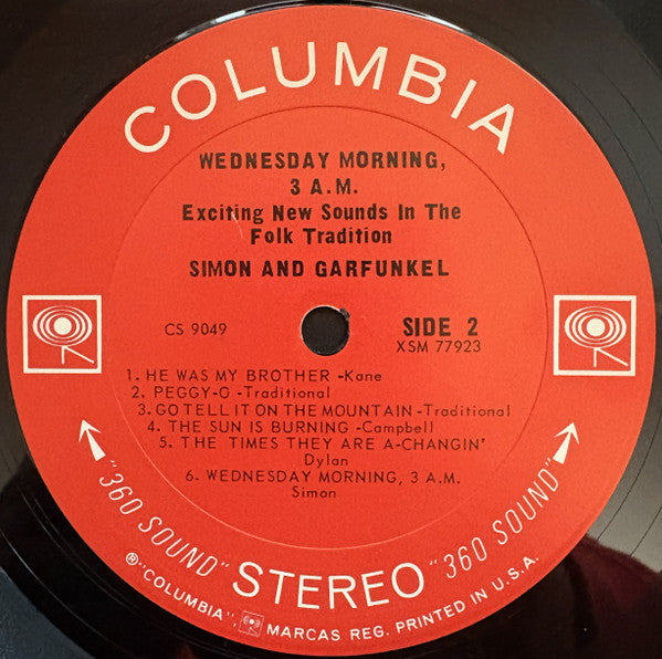 Simon & Garfunkel : Wednesday Morning, 3 A.M. (LP, Album, RP, San)