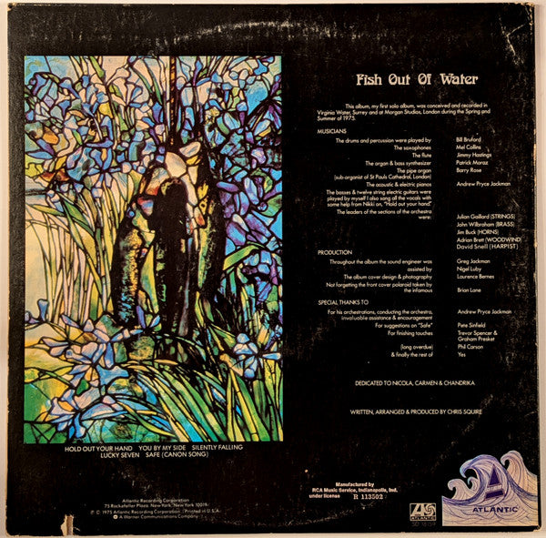 Chris Squire : Fish Out Of Water (LP, Album, Club, Ind)