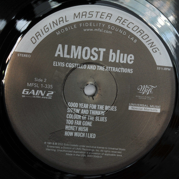 Elvis Costello & The Attractions : Almost Blue (LP, Album, Ltd, Num, RE, RM)