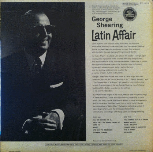 The George Shearing Quintet : Latin Affair (LP, Album)