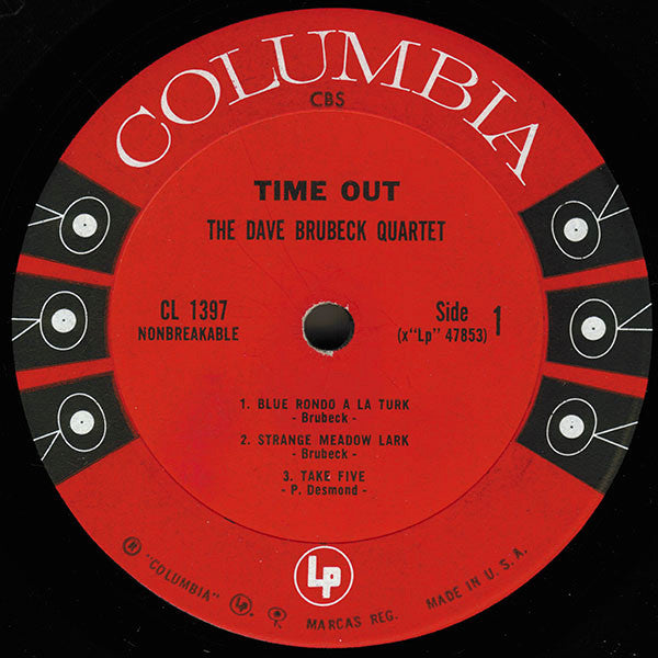 The Dave Brubeck Quartet : Time Out (LP, Album, Mono, RE, RP)