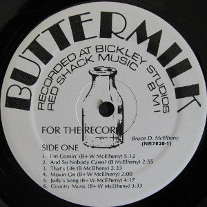 Bruce D. McElheny : For The Record (LP, Album)