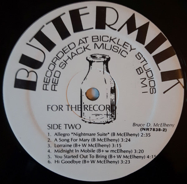 Bruce D. McElheny : For The Record (LP, Album)