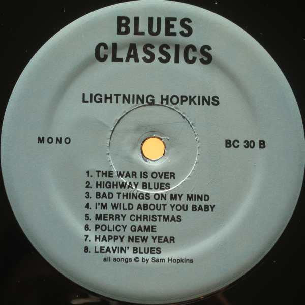 Lightnin' Hopkins : Houston's King Of The Blues (Historic Recordings 1952-1953) (LP, Comp)