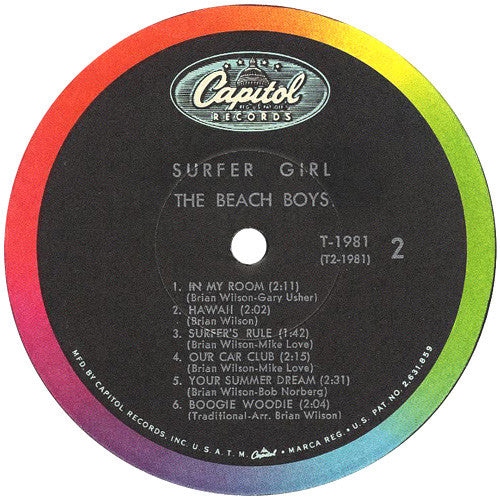 The Beach Boys : Surfer Girl (LP, Album, Mono, Los)