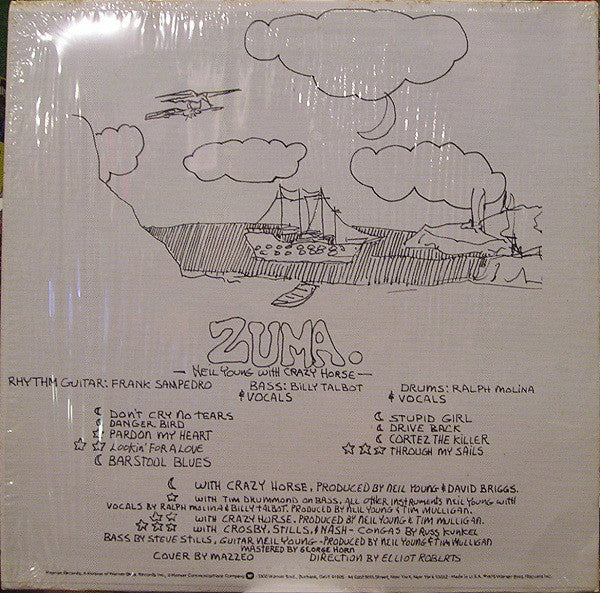 Neil Young With Crazy Horse : Zuma (LP, Album, San)