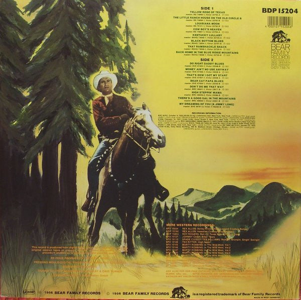 Gene Autry : Yellow Rose Of Texas (LP, Comp, Pic)