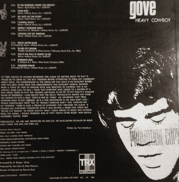 Gove* : Heavy Cowboy (LP, Album)