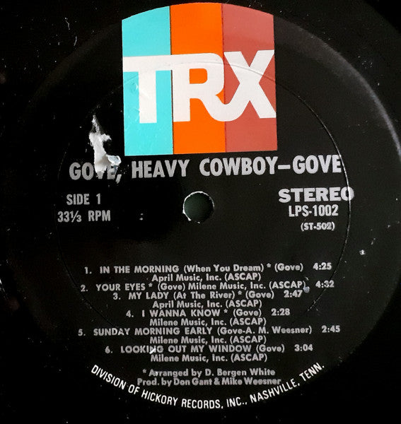 Gove* : Heavy Cowboy (LP, Album)