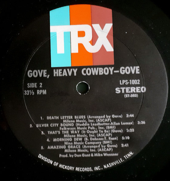 Gove* : Heavy Cowboy (LP, Album)