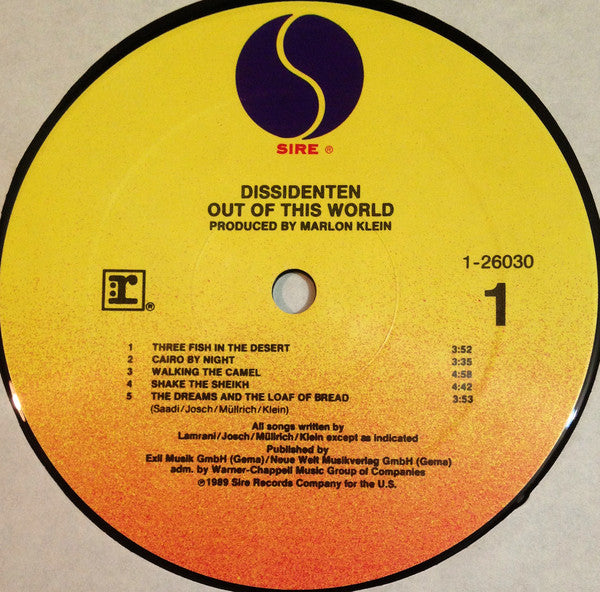 Dissidenten : Out Of This World (LP, Album)