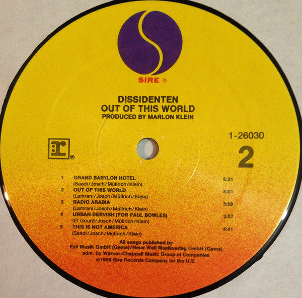 Dissidenten : Out Of This World (LP, Album)